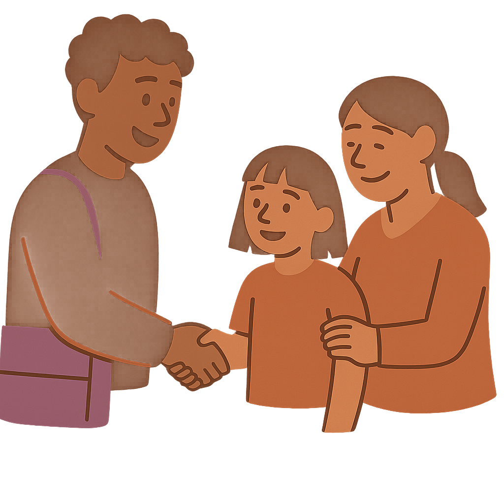 Parents and student with Leading Tuition